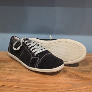 Sandro Moscoloni Mens Hash Sneakers Black Suede Contrast Stitch Size 10